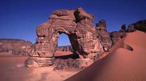 Östliche Sahara, Libyen: Große Expedition - Erodierter Felsen